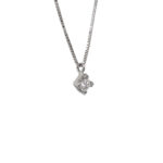 Fabio Ferro Punto Luce White Gold Necklace with Brilliant Cut Diamond of 0.18 Carat