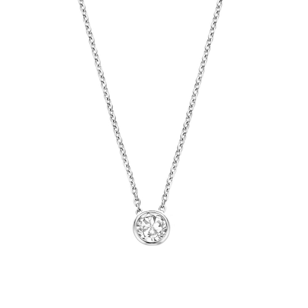 Women's Ti Sento Milano 925 Sterling Silver Necklace With Point Light