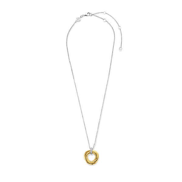 Ti Sento Milano Goldkreis-Halskette mit Zirkonen