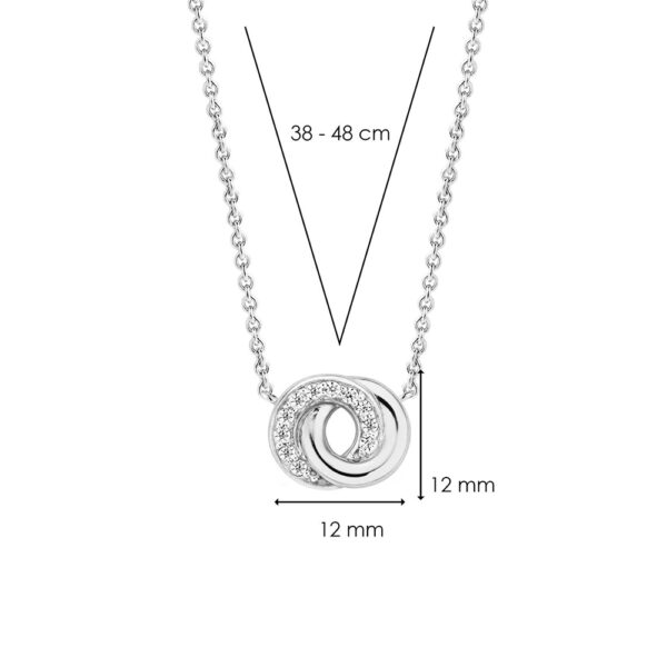 Ti Sento Milano Intreccio Pavè Zirconi Halskette