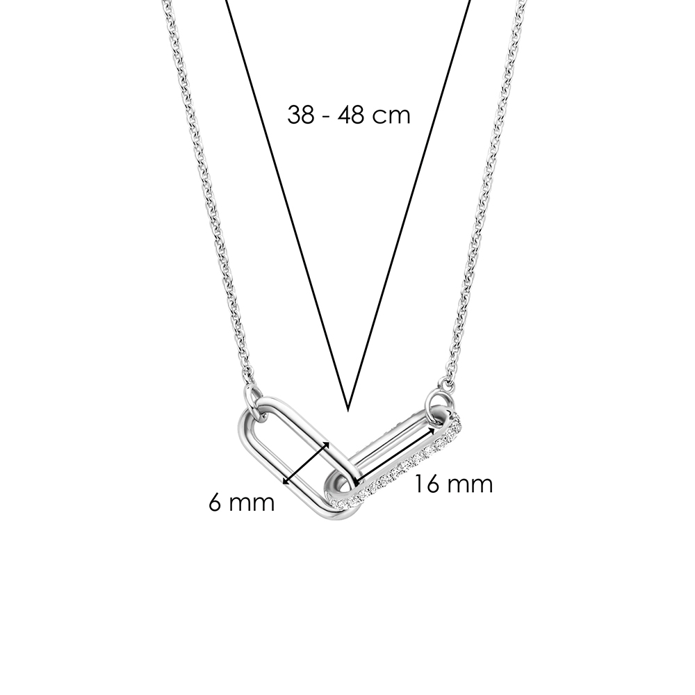 Ti Sento Milano Bond Necklace with Zircons