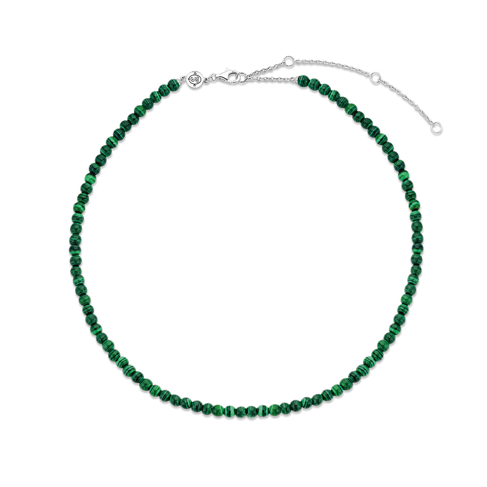 Ti Sento Milano Malachite Pearls Necklace