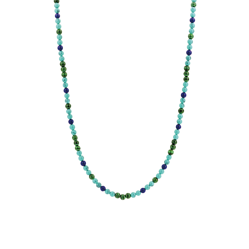 Ti Sento Milano Turquoise Malachite Necklace