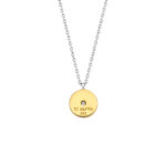 Ti Sento Milano Stars Collection Necklace with Gold and Zircon Plated North Star