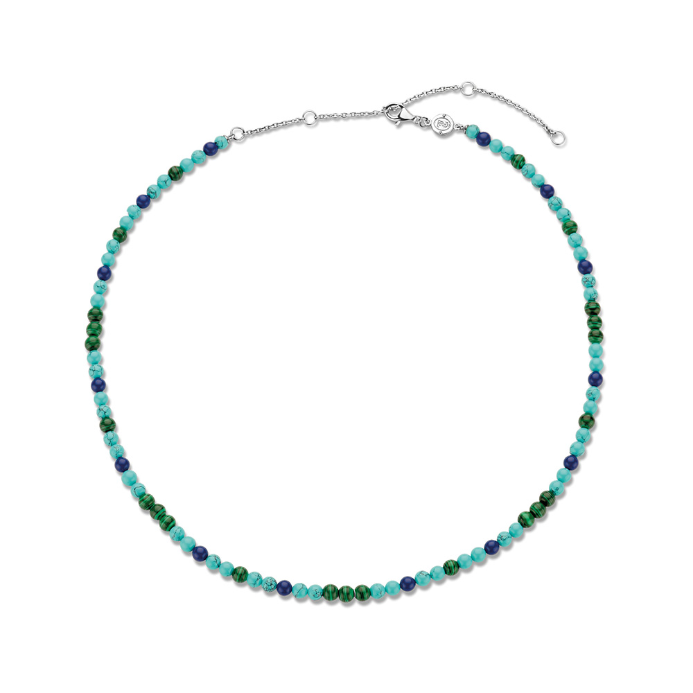 Ti Sento Milano Turquoise Malachite Necklace