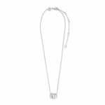 925 Sterling Silver Women's Necklace With Crossed Zirconia Pendant Ti Sento Milano