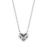 Ti Sento Milano 925 Silber Halskette mit Zirkonia Herz Neue Kollektion