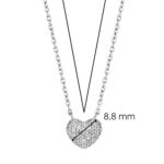 Ti Sento Milano 925 Silber Halskette mit Zirkonia Herz Neue Kollektion