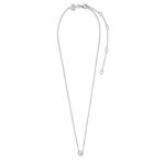 Ti Sento Milano 925 Sterling Silver Women's Necklace With Onion Point Pendant With Zircon