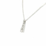 Trilogy Bliss Necklace In White Gold And Brilliant Cut Diamonds