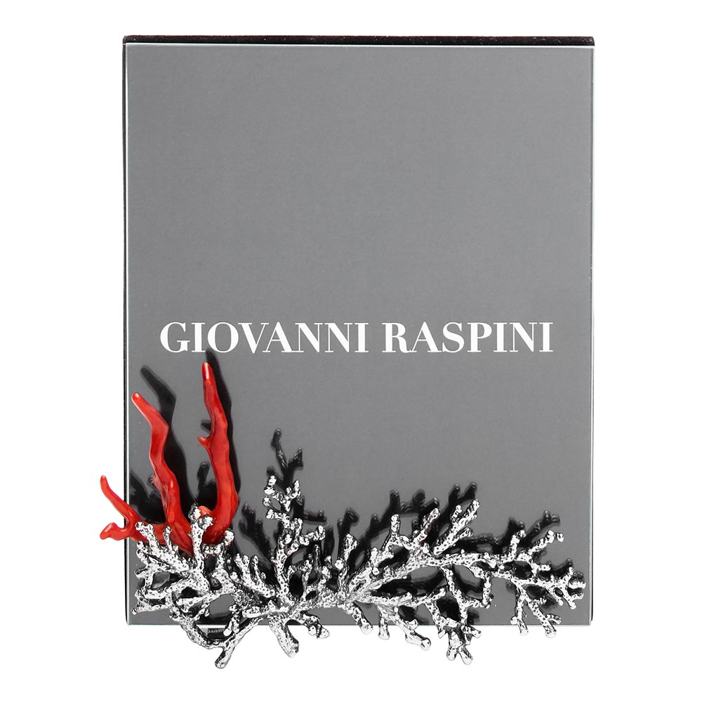 Giovanni Raspini Corallo Collection Bronze Frame White 12 x 15 cm