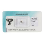 Fabio Ferro Engagement Ring in White Gold with Diamond Brilliant Cut 0.70 Carat