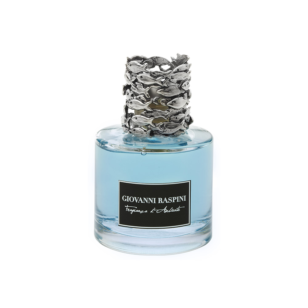 Giovanni Raspini Sardine Piccolo 200 ml "Vento di Mare" Diffusor in Weiß Bronze