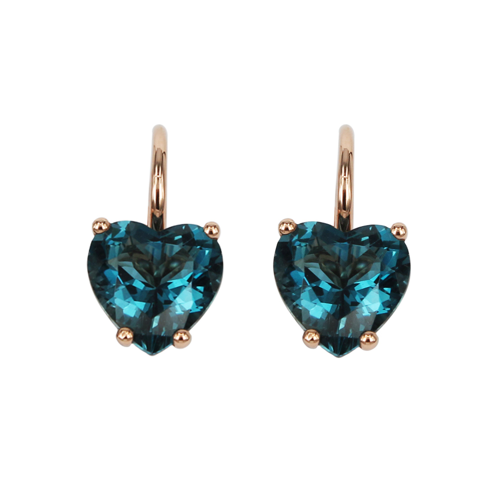 Fabio Ferro Topaz London Heart Cut Earrings