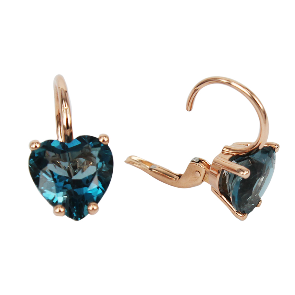 Fabio Ferro Topaz London Heart Cut Earrings