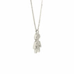 Brilliant Cut White Gold and Diamond Baby Necklace