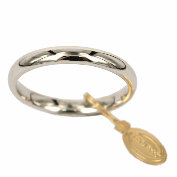 Couple Wedding Rings Unoaerre In White Gold Model Francesina Comodo MM. 3