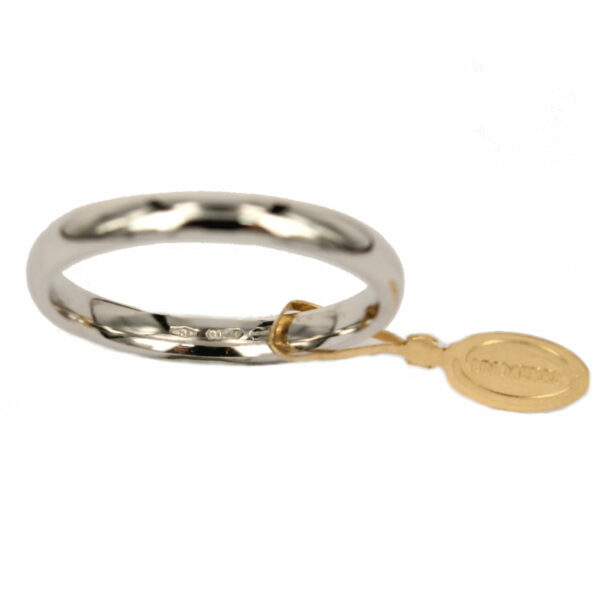 Couple Wedding Rings Unoaerre In White Gold Model Francesina Comodo MM. 3