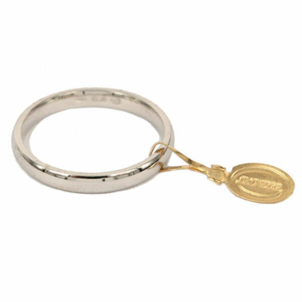 Couple Wedding Rings Unoaerre In White Gold Model Francesina Comodo MM. 3