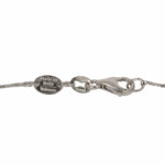 Women's Necklace In White Gold With Heart Pendant In Diamonds Brilliant Cut Valenza Jewelry