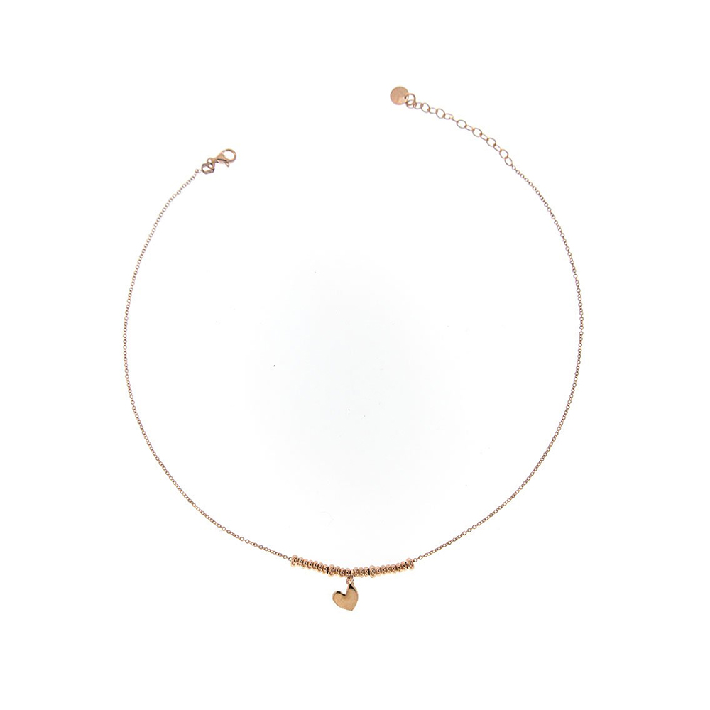 Rue des Mille Micro Heart Rings Necklace