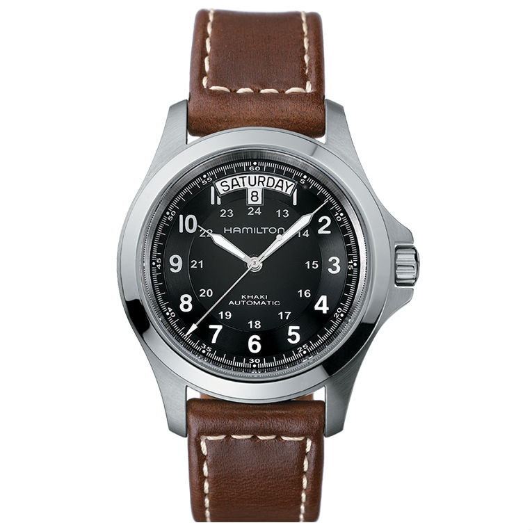 Hamilton Khaki King Auto Day-Date Leather 40mm Watch