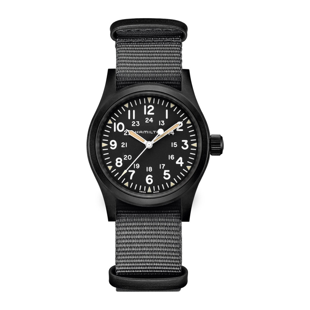 Hamilton Khaki Field Mechanical PVD Black 38mm Watch