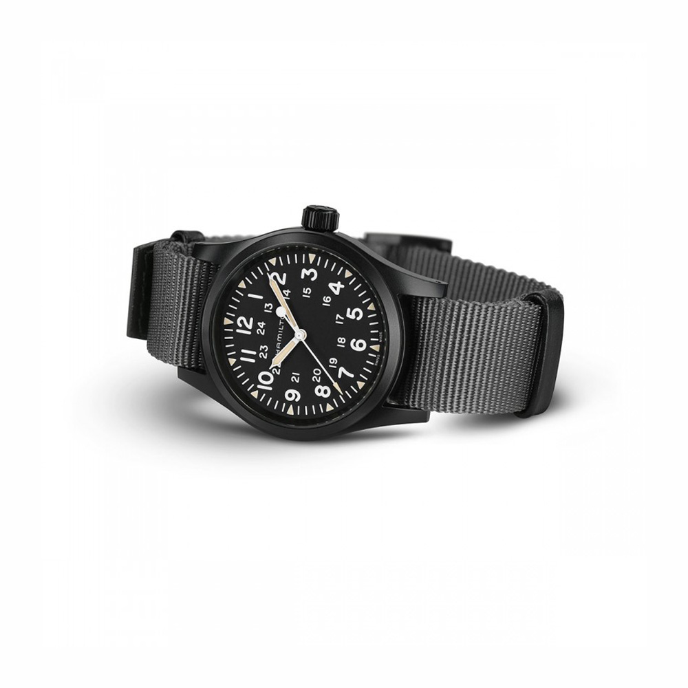 Hamilton Khaki Field Mechanical PVD Black 38mm Watch