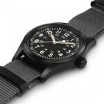 Hamilton Khaki Field Mechanische PVD Schwarz 38 mm Uhr