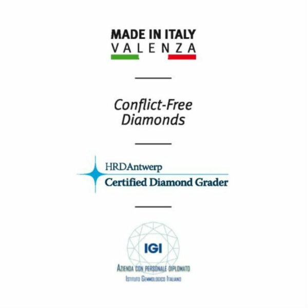 Damenring aus Weißgold mit unsichtbarer Diamantfassung in Pavè-Trilogie Valenza Schmuck