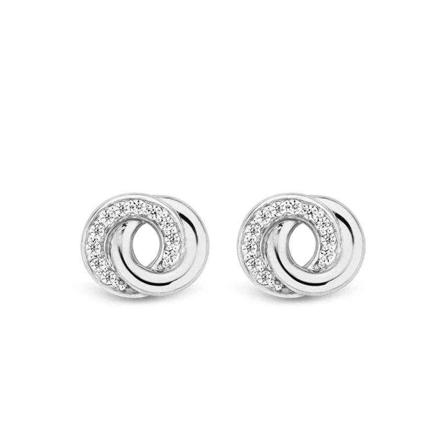 Ti Sento Milano Interlocking Zircons Earrings