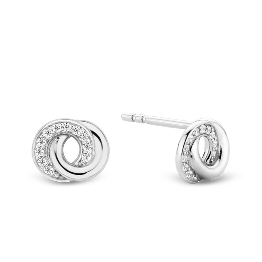 Ti Sento Milano Interlocking Zircons Earrings