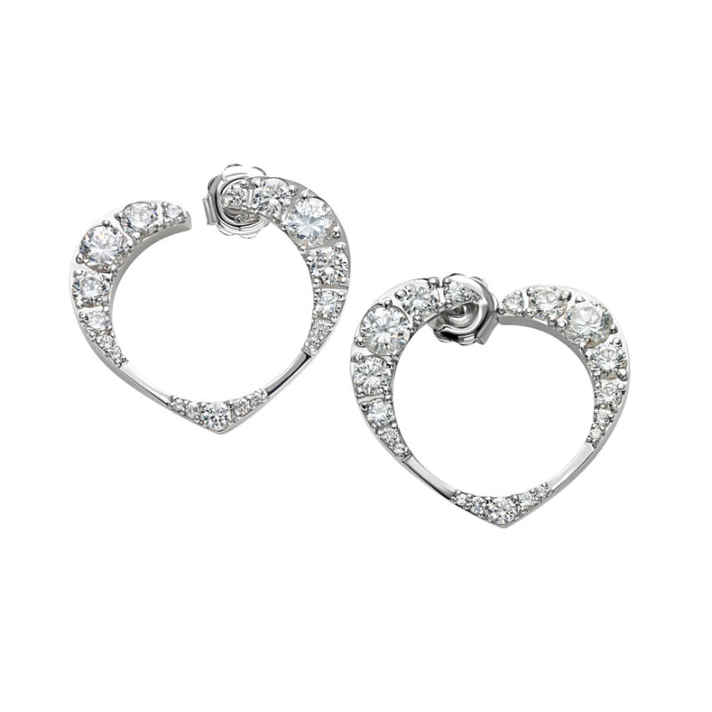 Bliss Jasmine Heart Earrings