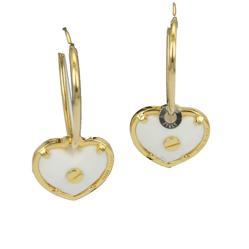 Facco Agate Heart Earrings