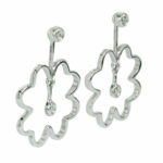 Women's Earrings In White Gold Bliss Quadrifoglio