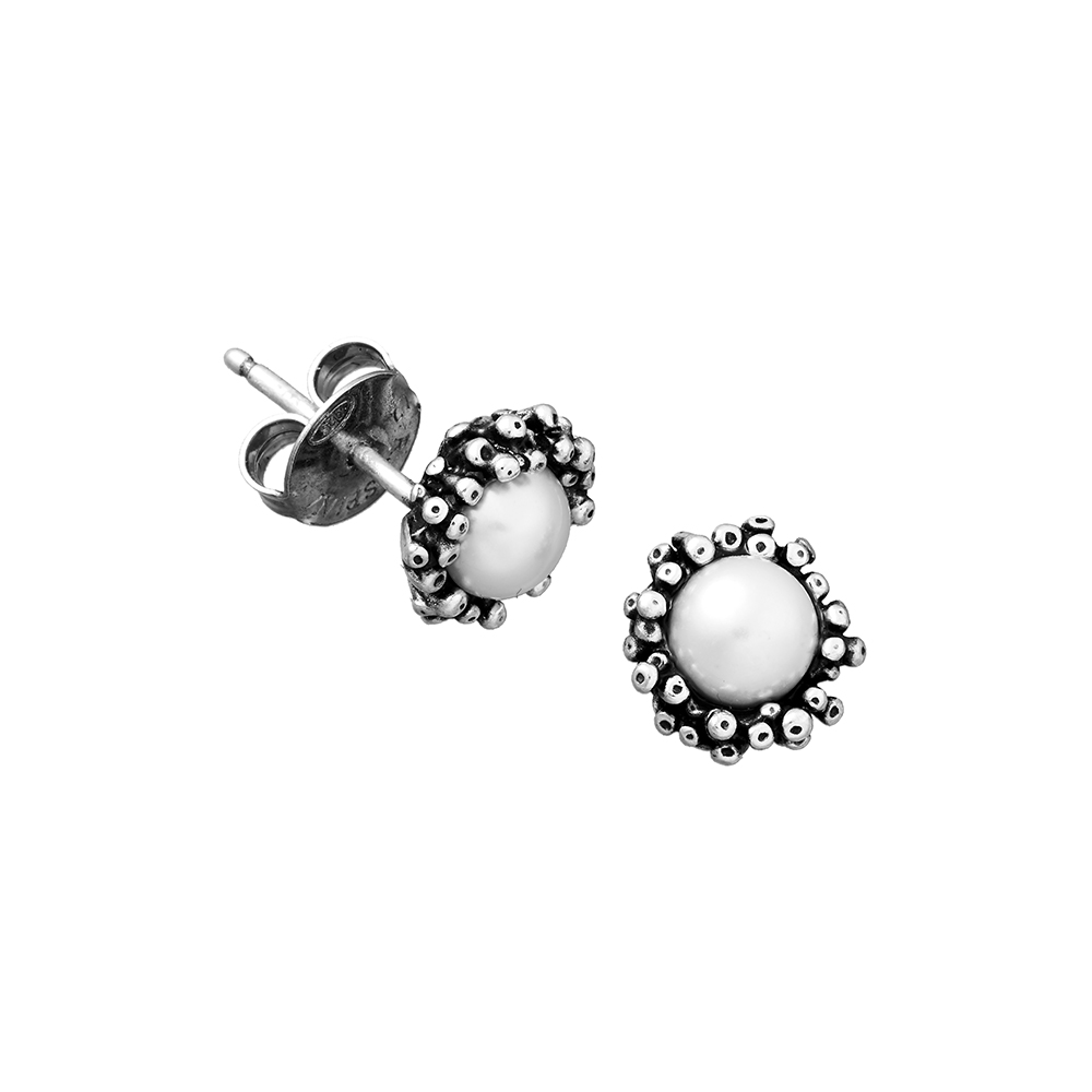 Giovanni Raspini Earrings Mini Anemone Button