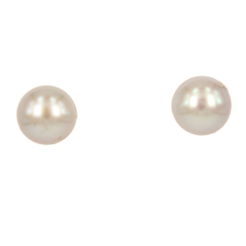 Fabio Ferro Earrings in White Gold with 7.50 mm Gray Cultured Pearl.