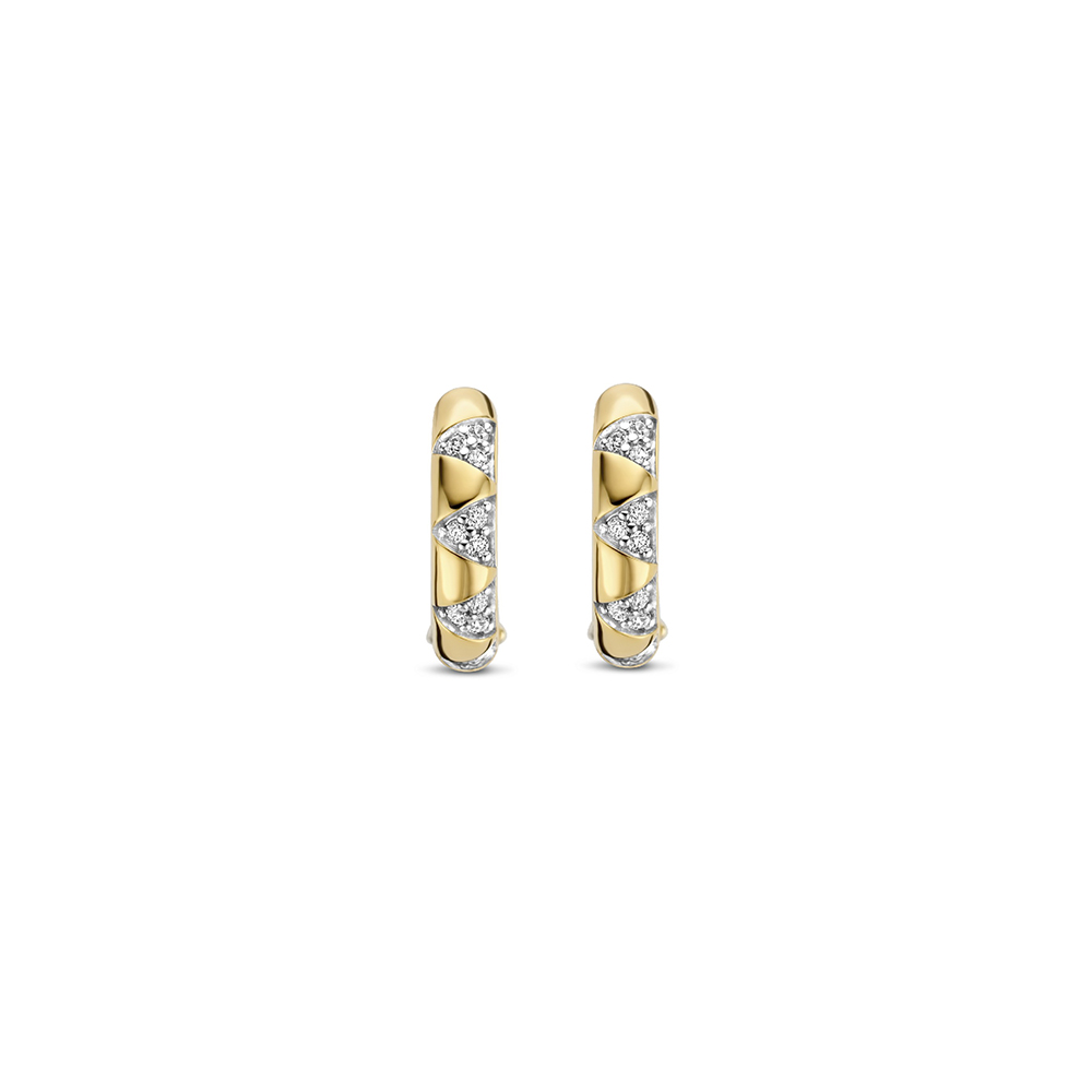 Ti Sento Milano Gold Claw Earrings