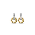 Ti Sento Milano Earrings Golden Circles and Zircons