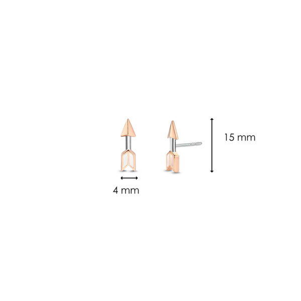 Ti Sento Milano Arrow Mother of Pearl Earrings