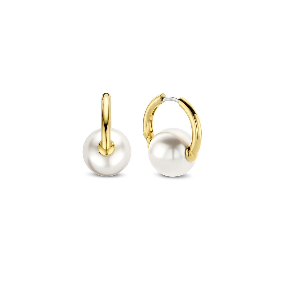 Ti Sento Milano Earrings Gold Beads