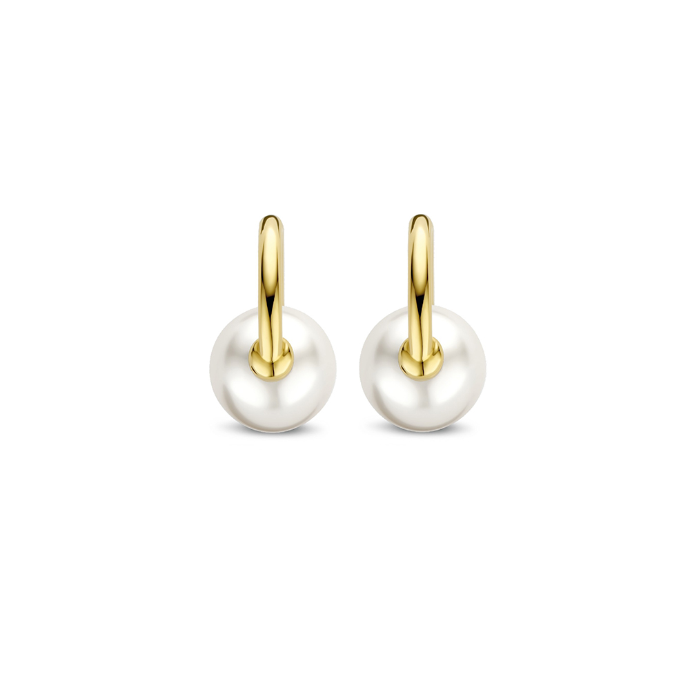 Ti Sento Milano Earrings Gold Beads