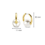 Ti Sento Milano Earrings Gold Beads