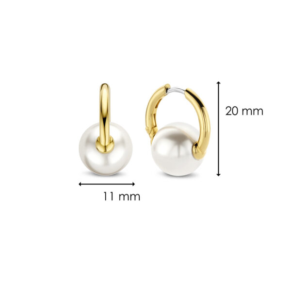 Ti Sento Milano Goldperlen-Ohrringe