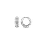 Ti Sento Milano Stud Earrings Large Silver Plated