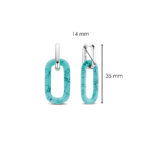 Ti Sento Milano Turquoise Chain Earrings