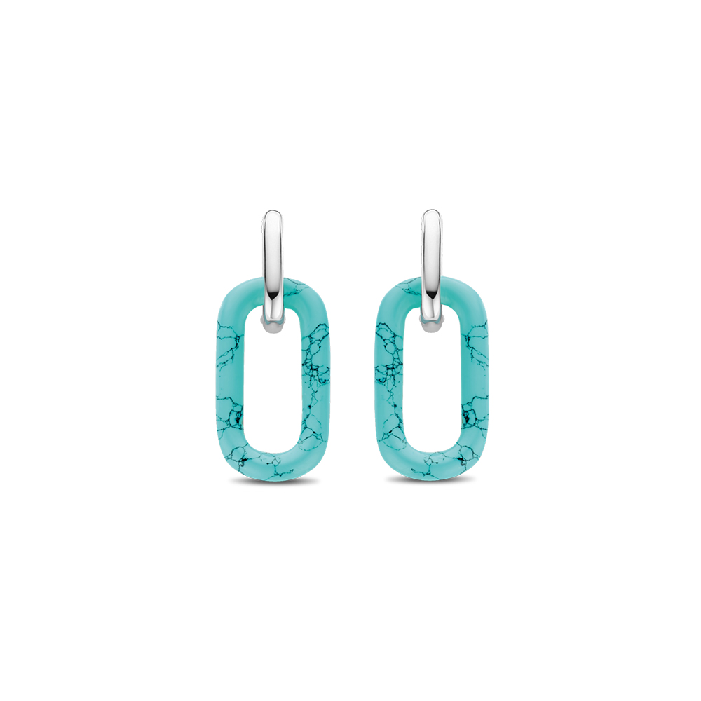 Ti Sento Milano Turquoise Chain Earrings