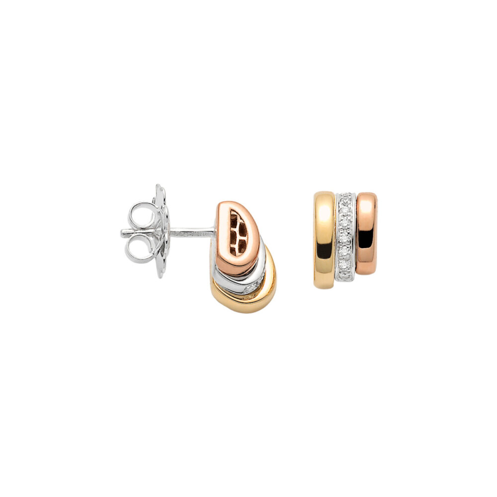 Fope Prima Collection Earrings in Rose Gold with Diamonds