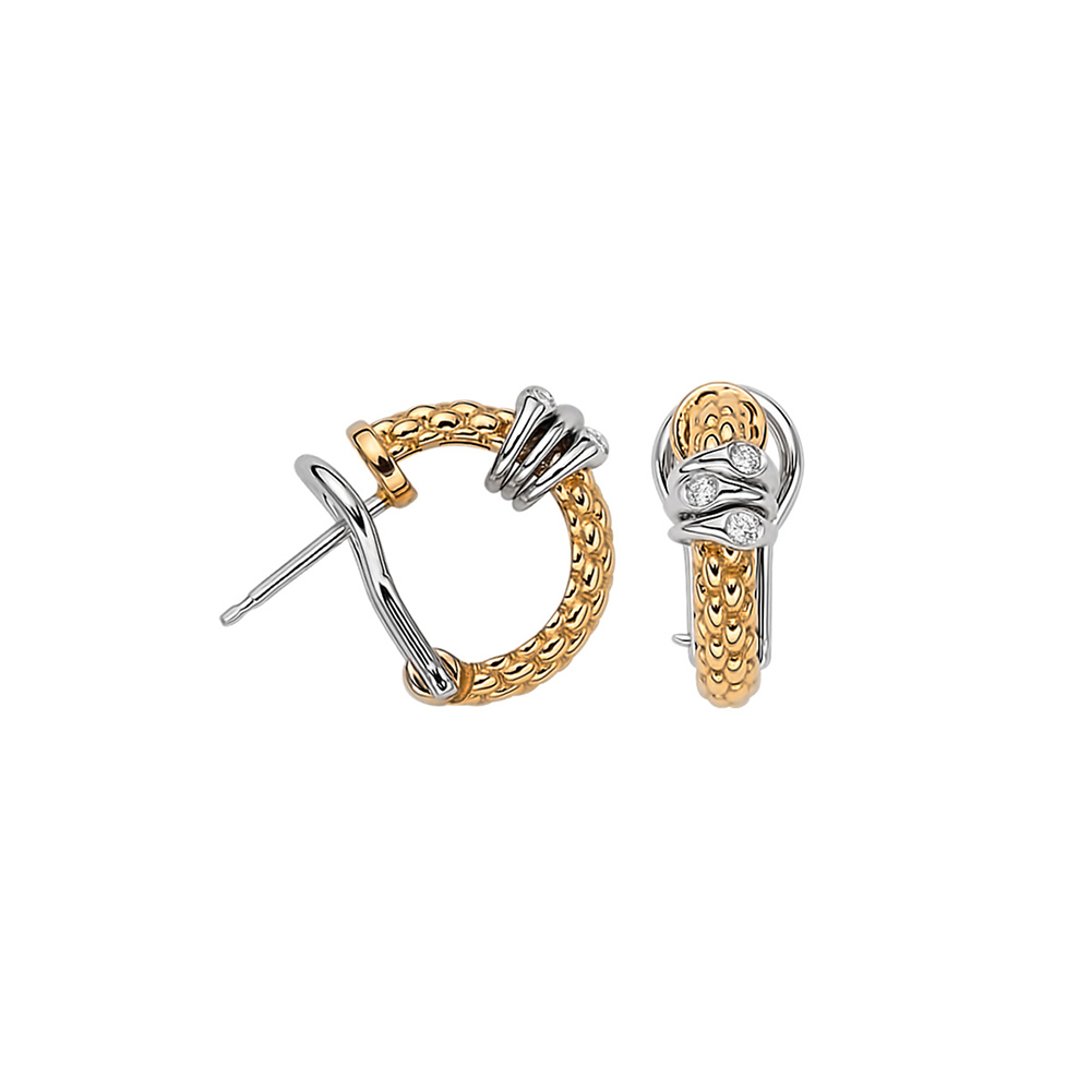 Fope Prima Collection Earrings in Rose Gold with Diamonds