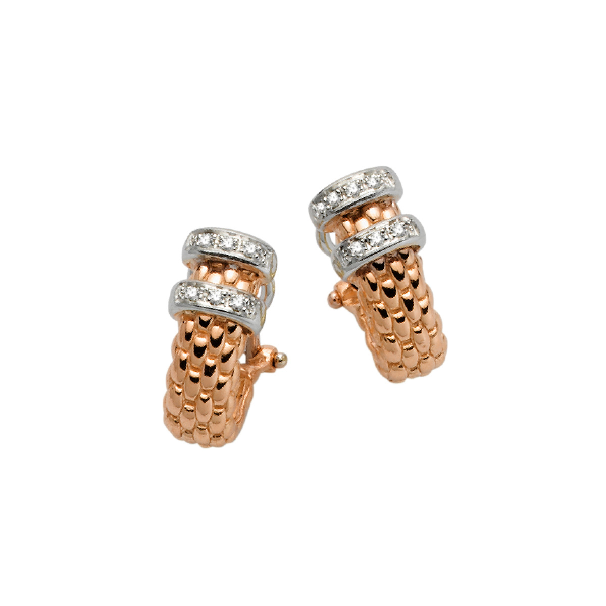 Orecchini Fope Collezione Solo in Oro Bianco e Diamanti